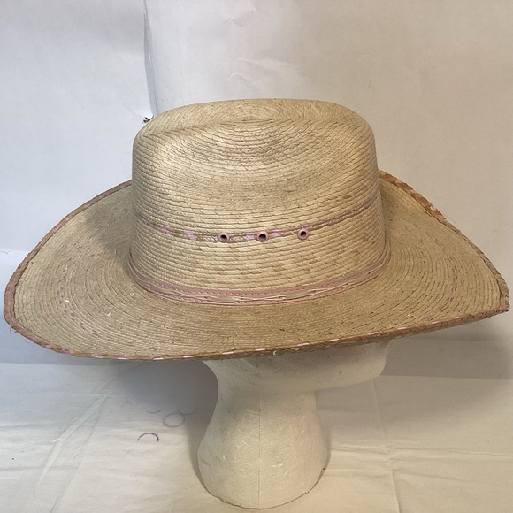 Women’s Bullhide Candy Kisses Cowboy Hat Natural color with Pink  Highlights - Picture 3 of 11